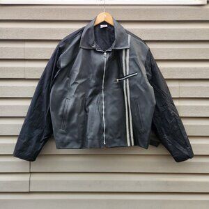 Vintage 90's Planet Hollywood Leather Zip Up Jacket Mens XL